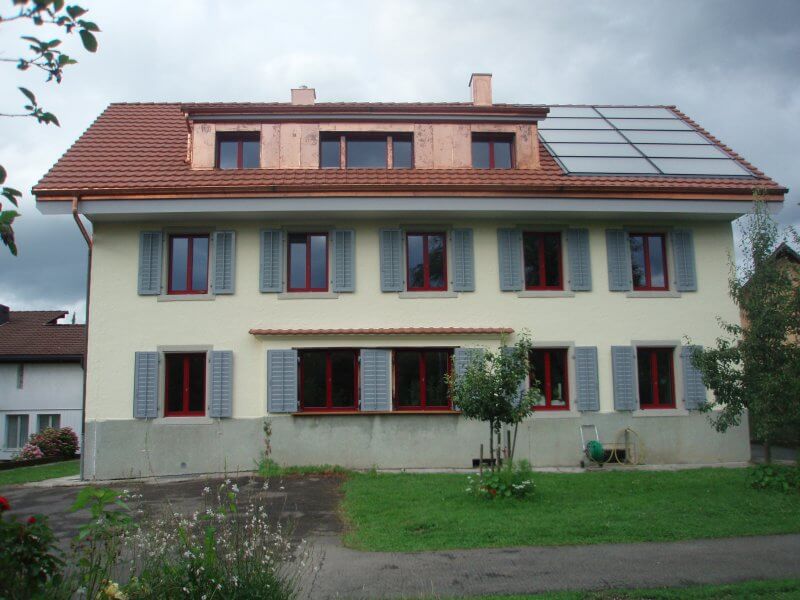 Westfassade Wildeggerstrasse 4